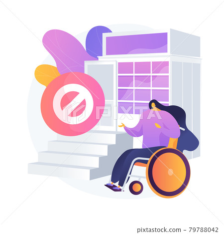 Barrier-free environment vector concept metaphor 79788042