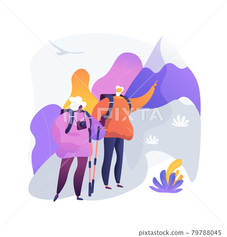 Retirement travel vector concept metaphor 79788045
