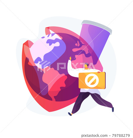 Plastic prohibition vector concept metaphor Plastic prohibition vector concept metaphor 79788279