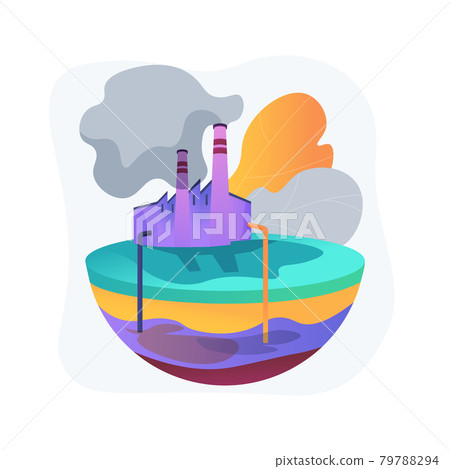 Groundwater pollution abstract concept vector illustration. 79788294