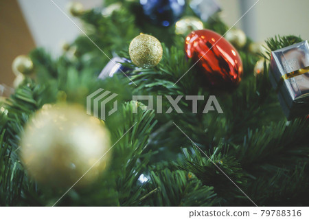 Presents and Gifts under Christmas Tree, Winter Holiday Concept 79788316