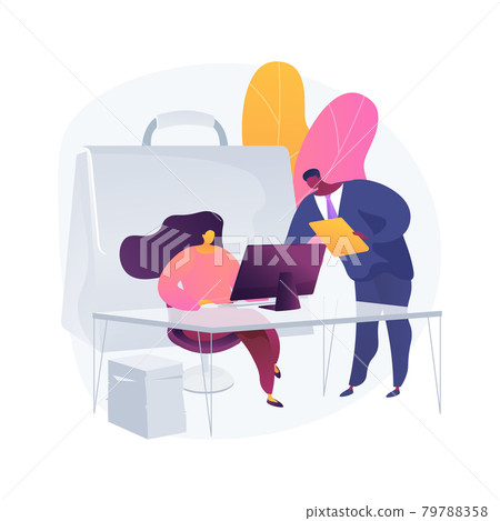 Internship abstract concept vector illustration. 79788358