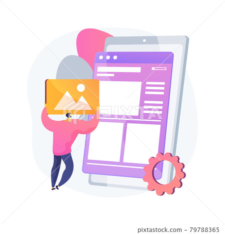 Layout abstract concept vector illustration. 79788365