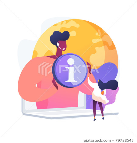 Outsourcing abstract concept vector illustration. 79788545