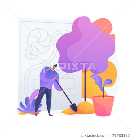 Landscape design abstract concept vector illustration. 79788553