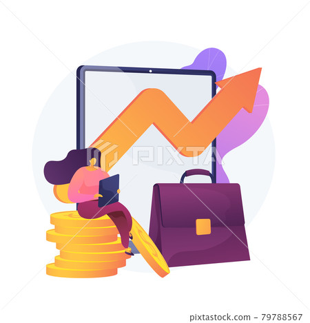 Income growth vector concept metaphor. 79788567