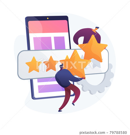Mobile app rating vector concept metaphor. 79788580