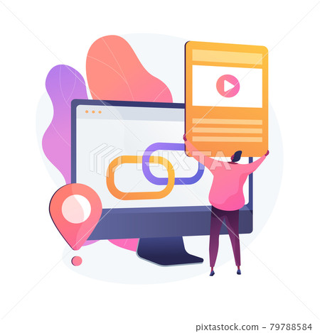 Media player vector concept metaphor. Media player vector concept metaphor. 79788584