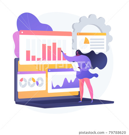 Social media dashboard vector concept metaphor Social media dashboard vector concept metaphor 79788620