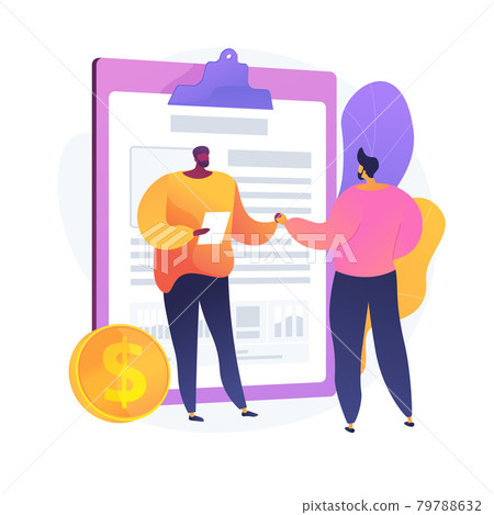 Promissory note vector concept metaphor Promissory note vector concept metaphor 79788632