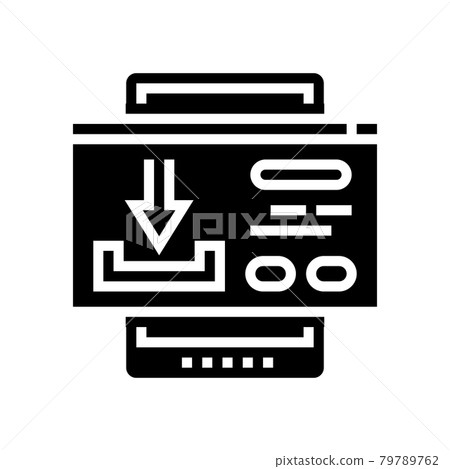 download content ugc glyph icon vector illustration 79789762