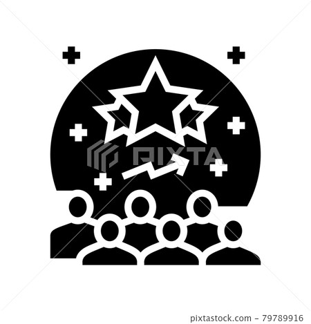 popularity reputation management glyph icon vector illustration popularity reputation management glyph icon vector illustration 79789916