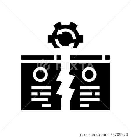 competitive website glyph icon vector illustration 79789970