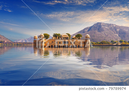 Jal Mahal, a famous water palace of Jaipur, India Jal Mahal, a famous water palace of Jaipur, India 79789974