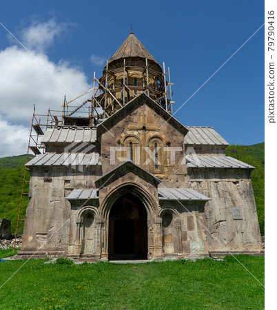 Medieval monastery in georgia - orthodox christianity cultural heritage Medieval monastery in georgia - orthodox christianity cultural heritage 79790416