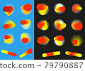 Big set design banner label  elements signs space vector illustration. 3D empty sticker symbols space text, advertising, decoration, packaging sign. Graphic design medicine, tablet, vitamin health. 79790887