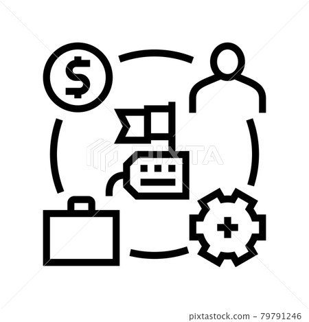 business process of reputation management line icon vector illustration business process of reputation management line icon vector illustration 79791246