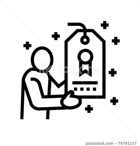 brand ambassador line icon vector illustration brand ambassador line icon vector illustration 79791257
