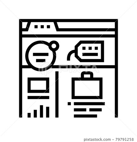 social network line icon vector illustration social network line icon vector illustration 79791258