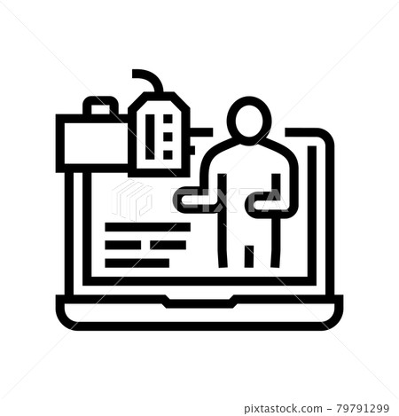 blogging reputation management line icon vector illustration blogging reputation management line icon vector illustration 79791299