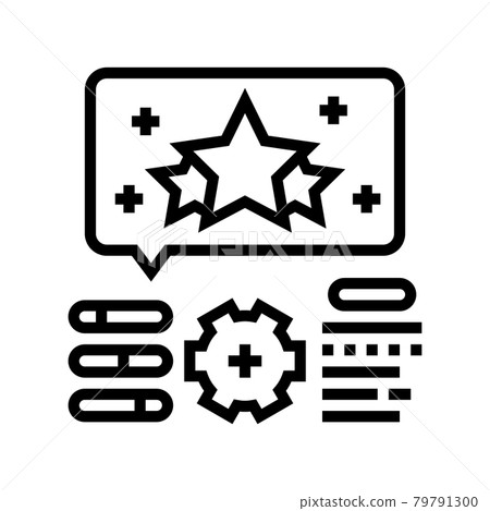 reputation management line icon vector illustration reputation management line icon vector illustration 79791300