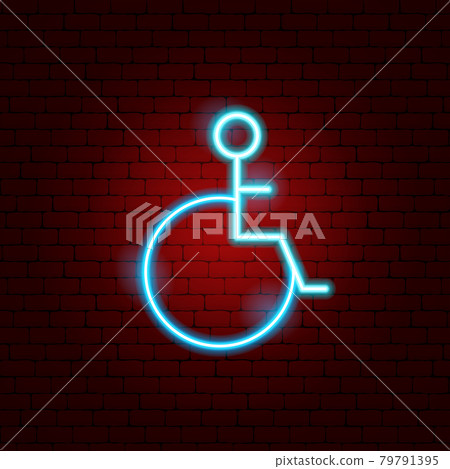 Disabled Neon Sign 79791395