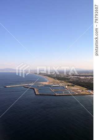 Misawa fishing port seen from the sky 79791687
