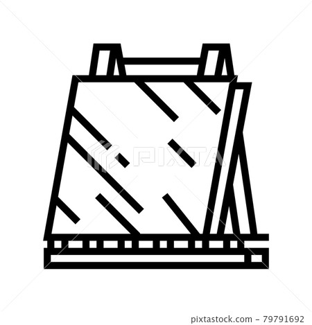 packaging glass production line icon vector illustration 79791692
