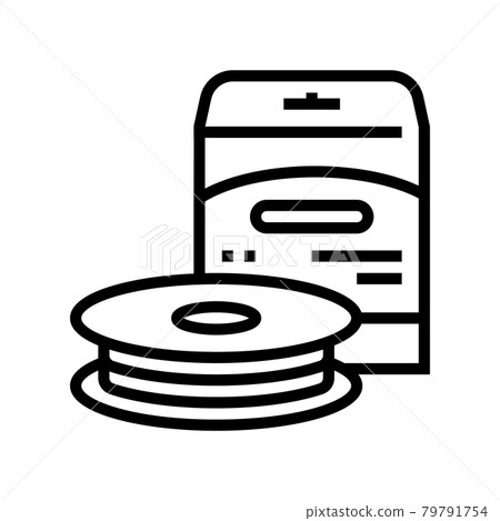 monofilament line line icon vector illustration 79791754