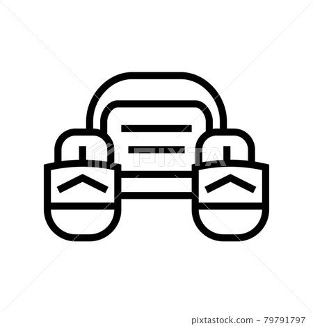 fly fishing pontoon line icon vector illustration 79791797