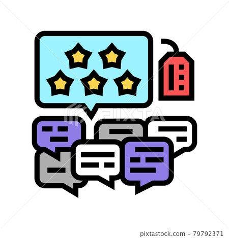 reviews reputation management color icon vector illustration reviews reputation management color icon vector illustration 79792371