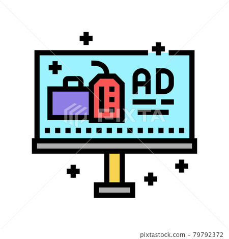 offline advertise color icon vector illustration offline advertise color icon vector illustration 79792372
