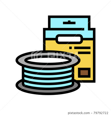 braid fishing line color icon vector illustration 79792722