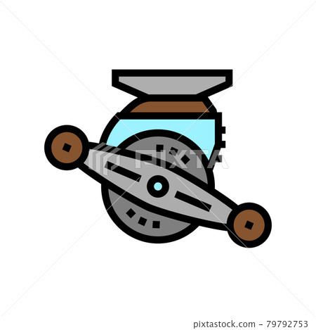 bait cast reel color icon vector illustration 79792753