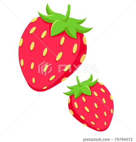 Red strawberry. Isolated on a white background. Red strawberry. Isolated on a white background. 79794072