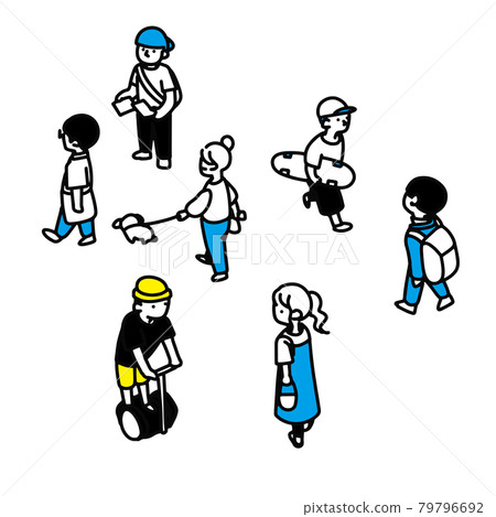 走在路上的人們 79796692