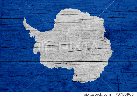 Flag of Antarctica. Wooden texture of the flag of Antarctica 79796966