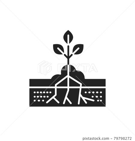 Watering soil color line icon. Pictogram for web page, mobile app, promo. Watering soil color line icon. Pictogram for web page, mobile app, promo. 79798272