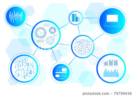 圖數字技術數據圖標 AI 矢量素材 圖數字技術數據圖標 AI 矢量素材 79799436