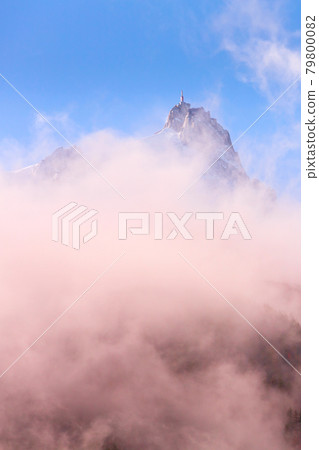 Colorful evening French Alps mountains, France Colorful evening French Alps mountains, France 79800082