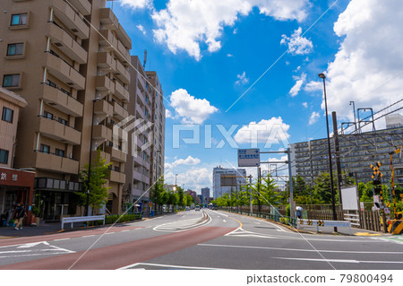 東武牛田站/京成關谷站附近的城市景觀 79800494
