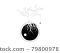 Apple trees day and night 79800978