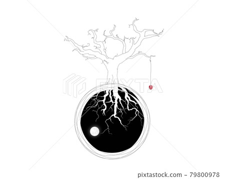 Apple trees day and night Apple trees day and night 79800978