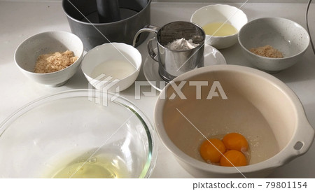 Ingredients for making sweets 79801154