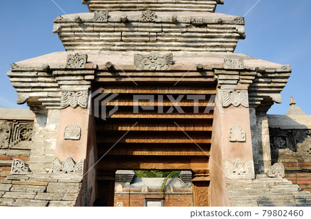 Stone work design and detail at Stone carving work with Javanese and Hindu influences. Located in the Old Grand Mosque of Mataram Kotagede, Jogjakarta Indonesia. Was build circa 1575. Stone work design and detail at Stone carving work with Javanese and Hindu influences. Located in the Old Grand Mosque of Mataram Kotagede, Jogjakarta Indonesia. Was build circa 1575. 79802460