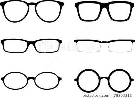眼鏡的插圖素材 79803318