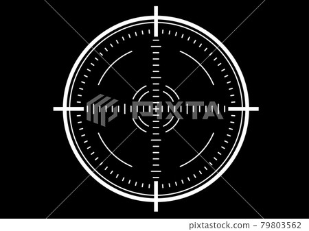 目標範圍插圖素材 目標範圍插圖素材 79803562