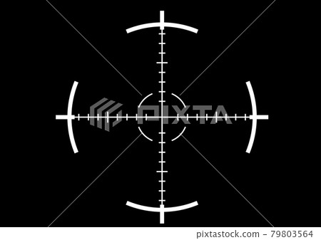 目標範圍插圖素材 目標範圍插圖素材 79803564