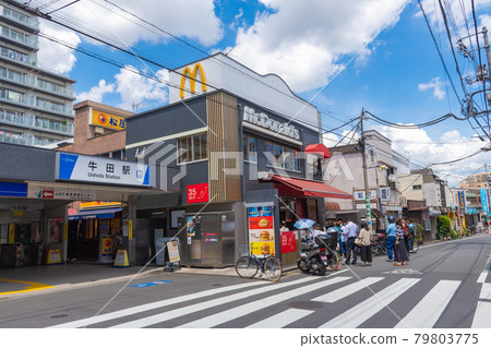 東京東武線都市風景牛田站前道路 東京東武線都市風景牛田站前道路 79803775