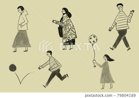 People of various generations People of various generations 79804189